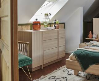 Commode 1 porte 3 tiroirs Symphonie